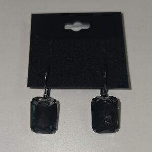 Elegant Black Drop Earrings